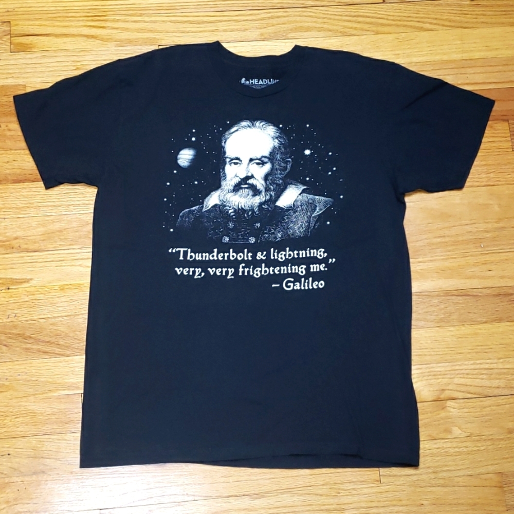 Galileo Queen Bohemian Rhapsody Quote Large T-Shirt